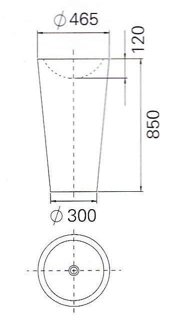 11237 Раковина Montebianco Pisa Due Santreyd  - Вид №2