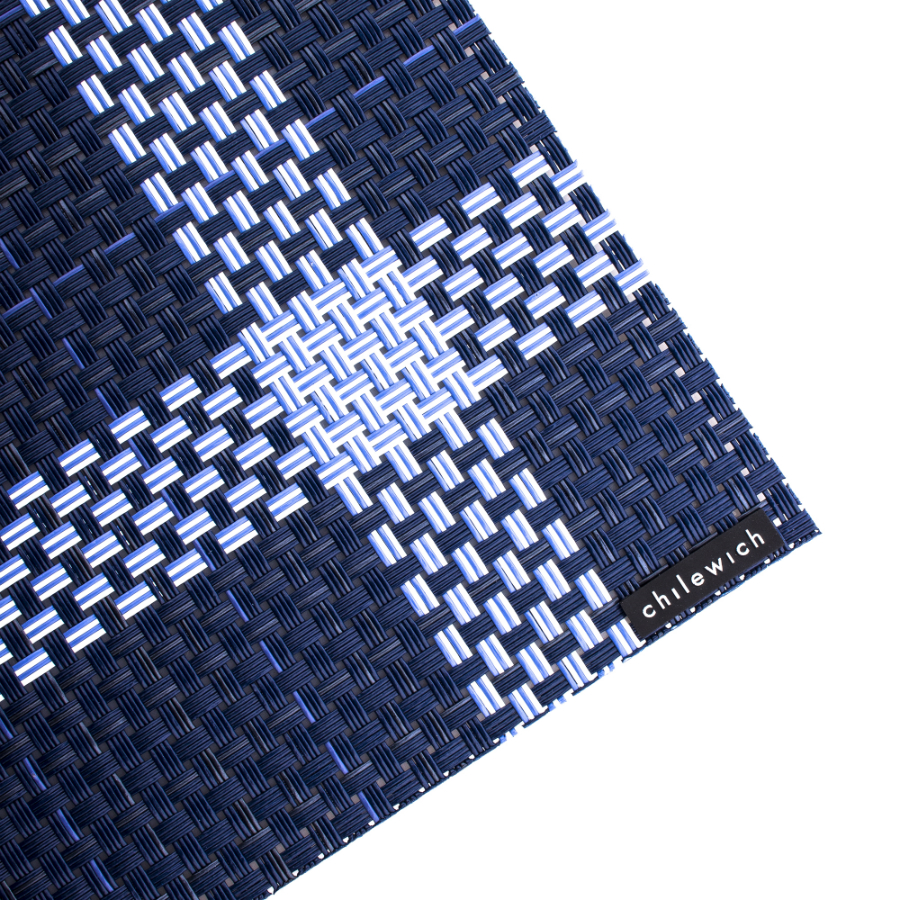 Салфетка виниловая Midnight, жаккардовое плетение, 36х48 см Chilewich C100523002 - Вид №3