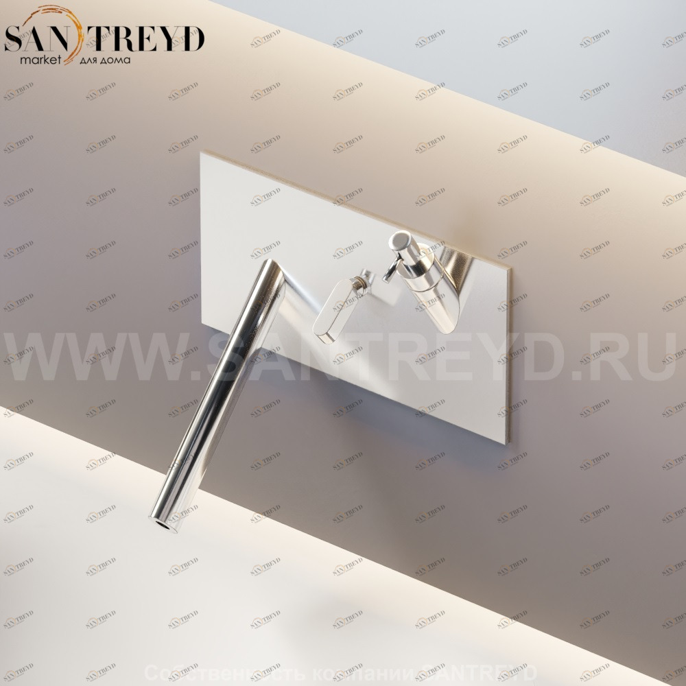 EVOLUZIONE Встроенный смеситель SQUARE хромированный ARUB0931DA Agape