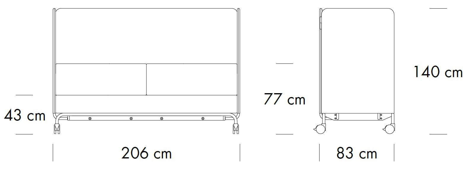 Секционный диван с высокой спинкой THONET S 5000 ARCH-00038231 - Вид №2