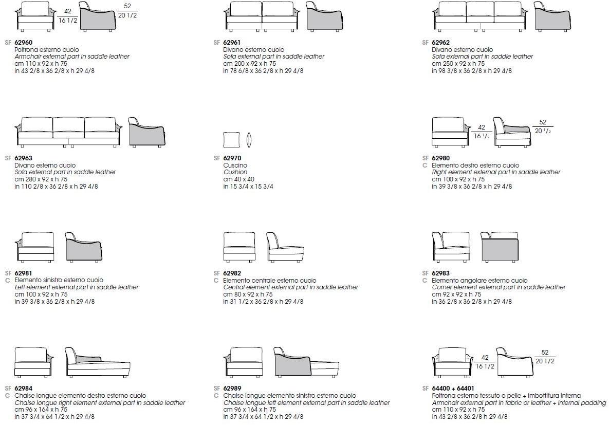 Giorgetti Модульный тканевый диван Fabula sun-id-1370964 - Вид №3