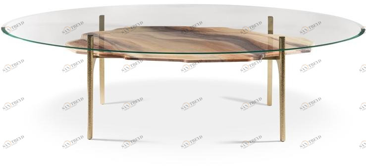 Visionnaire Овальный стол для гостиной из закаленного стекла sun-id-1462734