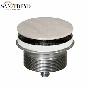 FL024SB Донный клапан с накладкой из керамики для раковин без перелива Globo 7 см цвет Каштановая гильош эмаль Globo ACCESSORIES Италия