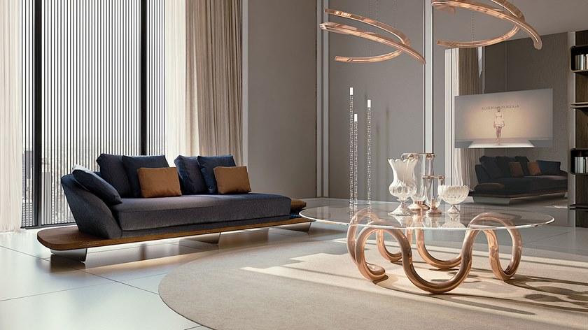 Reflex Круглый стеклянный журнальный столик Aenigma sun-id-1440531 - Вид №3