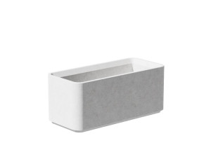 Прямоугольная бетонная плантатор