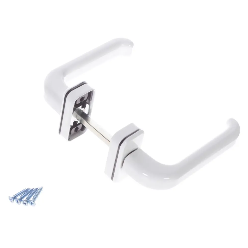 ARMEX Раздельные дверные ручки H-0931-W в белом цвете 18776069 STLM-0899199 - Вид №1