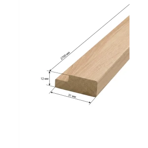 Профиль старт/финиш Рейки МДФ дуб сонома 12x26x2700 мм