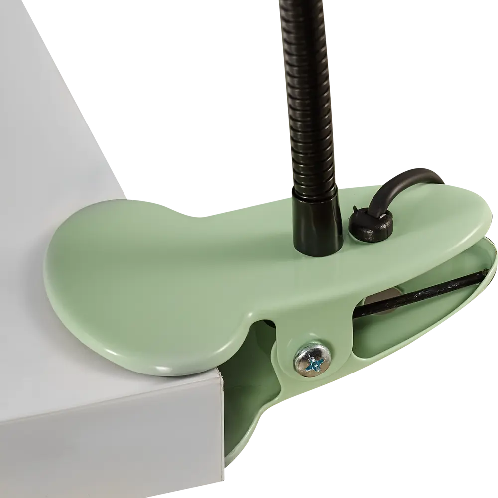 Рабочая лампа настольная Семь огней Эйр на прищепке 1 лампа Е27 цвет мятный STLM-2177377 - Вид №4