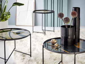 Круглая стеклянная ваза