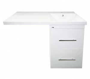 Тумба Мексика-50 под стиральную машину бел. эмаль с раков. Мексика-105 R (прав.) D