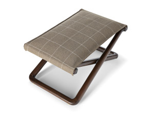 Прямоугольная Садовая подставка для ног из красного дерева и ткани