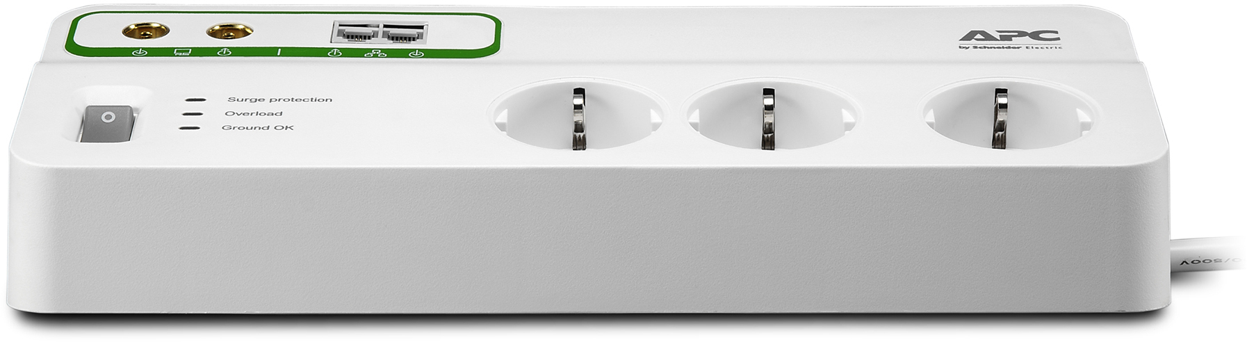 PMH63VT-RS Home/office surgearrest 6 outlets with phone and coax protection 230v russia APC Santreyd 
