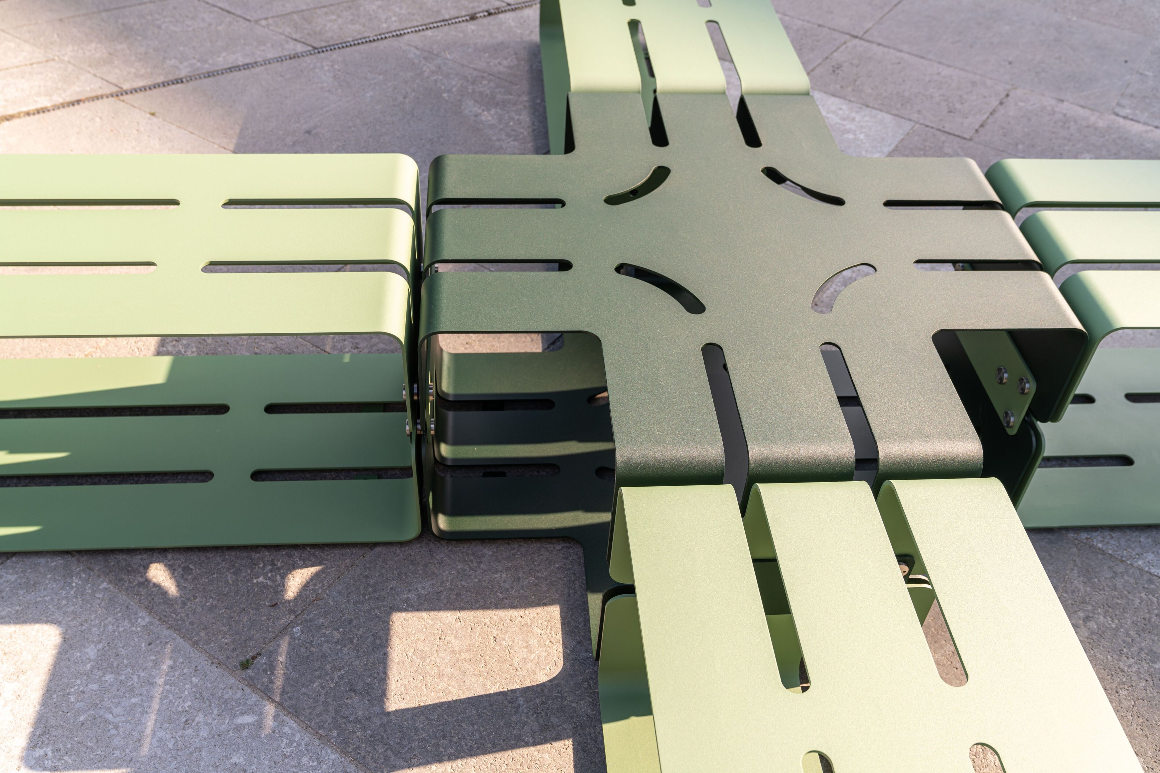 Модульная изогнутая скамья из нержавеющей стали BENKERT BANKE LINESCA ARCH-00096988 - Вид №12