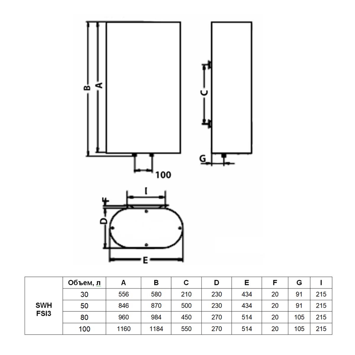 8145871 Водонагреватель электрический Timberk SWH FSI3 80 V STDN-0123737 - Вид №7