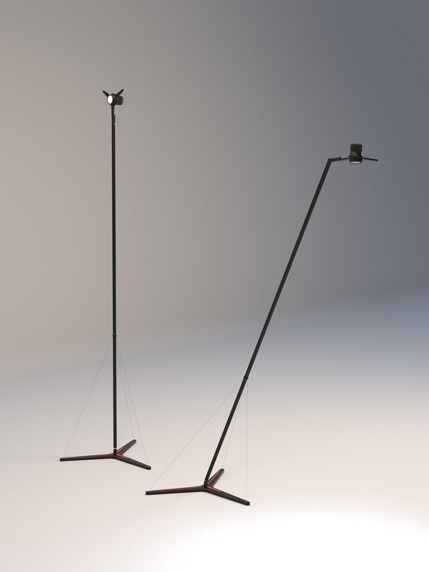 Martinelli Luce Регулируемый светодиодный торшер из алюминия  2302/ne  - Вид №1