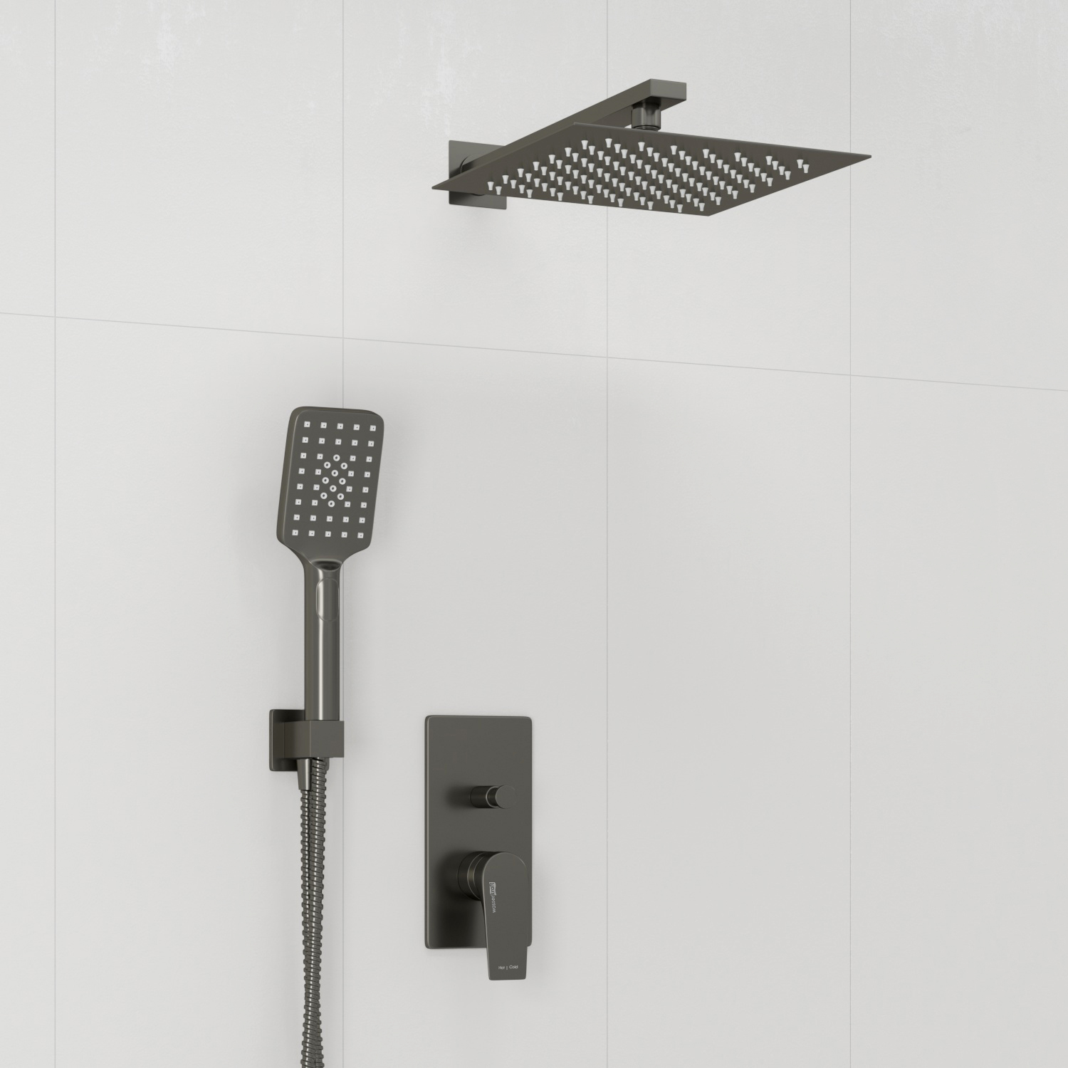 A84202 Встраиваемый комплект для душа с верхней душевой насадкой и лейкой WasserKRAFT 