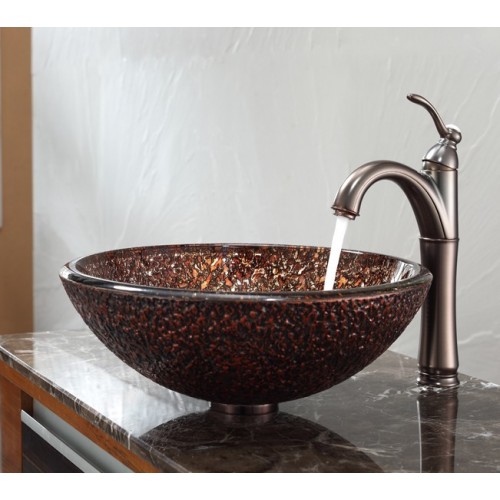 GV571-19mm-FVS1005ORB Накладная раковина на столешницу  прямоугольная Krausru 