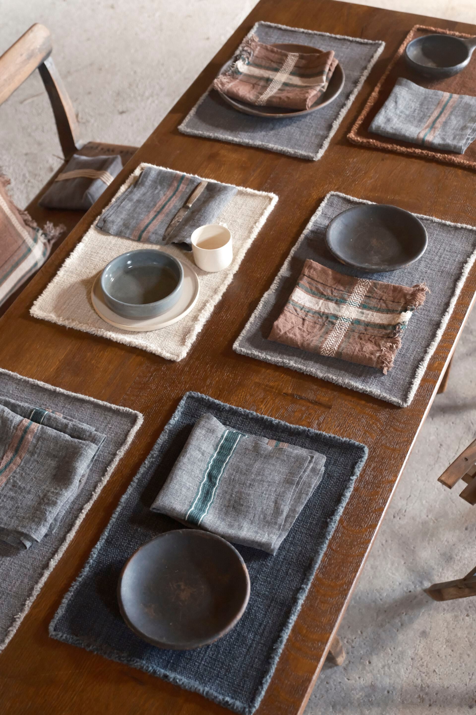 Прямоугольная льняная и шерстяная салфетка Libeco Home Jasper ARCH-00078941 - Вид №12