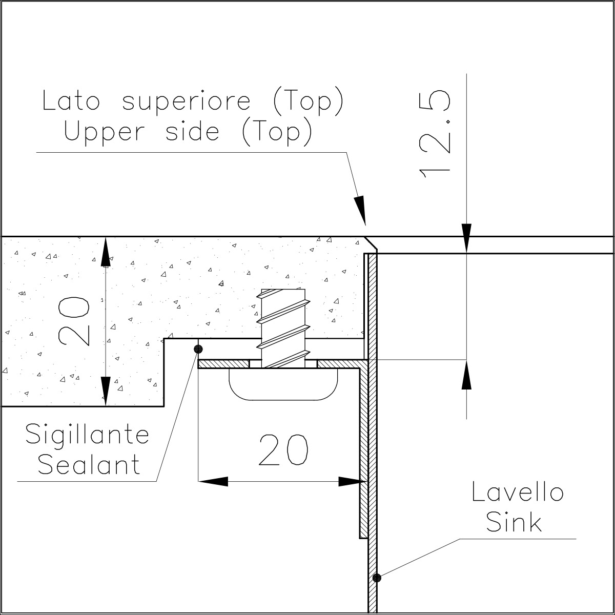 4155019 Раковина Phantom Edge Gold - 4155019 Fosterspa  - Вид №3