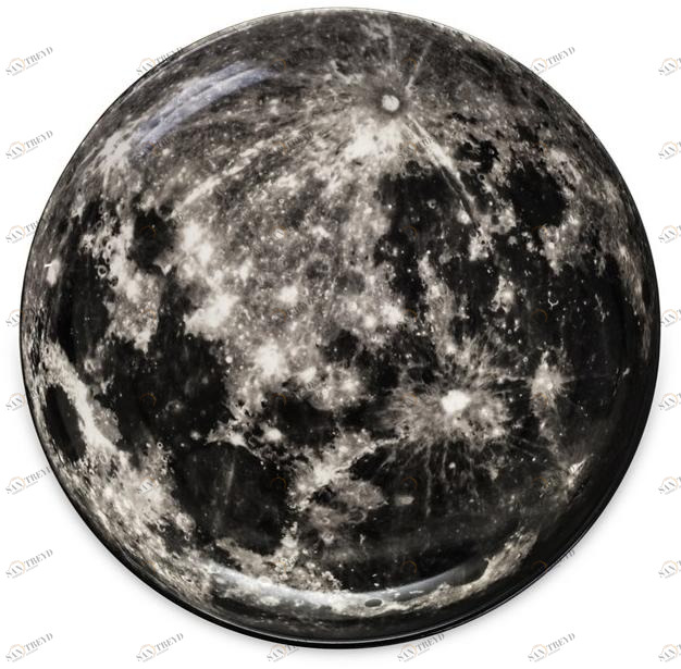 Seletti Круглый поднос из фарфора Cosmic diner sun-id-1371746