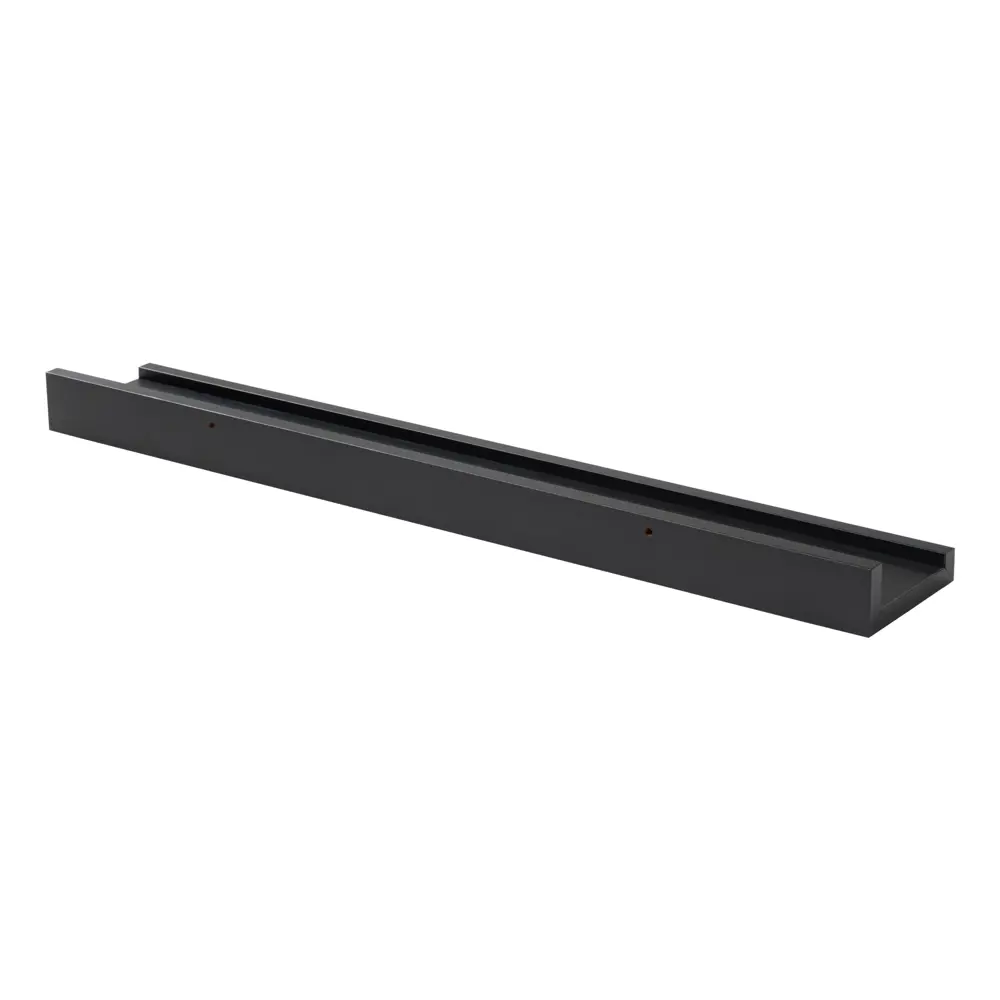 Настенная полка KONSENSA 60x10см со скрытым креплением МДФ цвет черный 89425852 STLM-2173150  - Вид №4