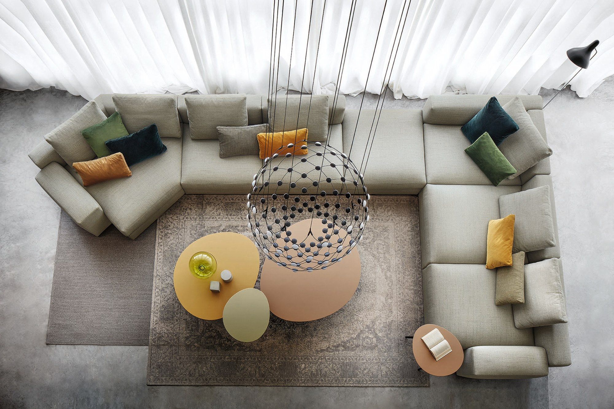 Угловой диван из ткани с полуостровом Lema Venise ARCH-00125173 - Вид №7