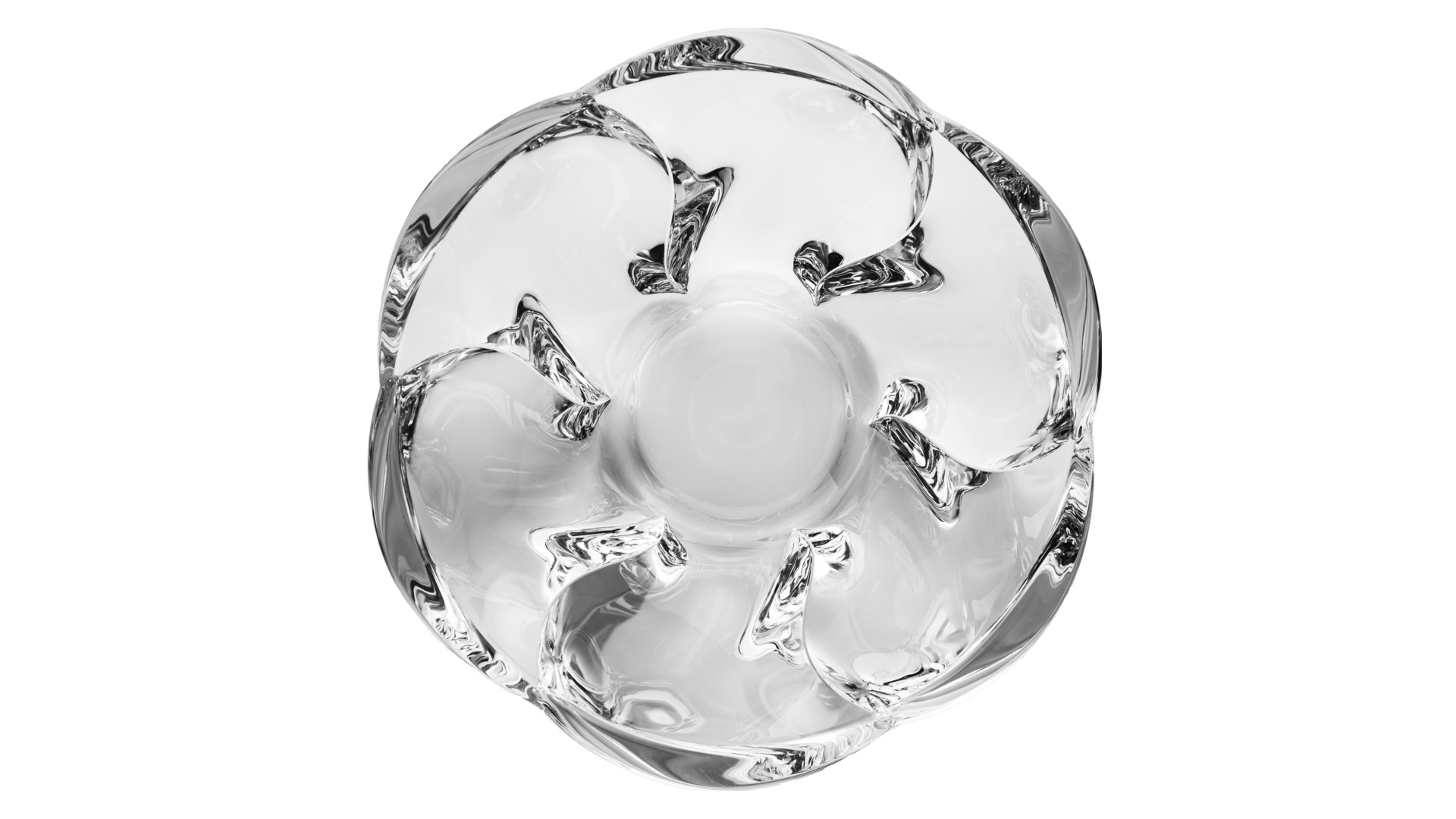 10636361 Cristal de Paris Чаша Cristal de Paris "Твист" 28х11см Хрусталь  - Вид №1