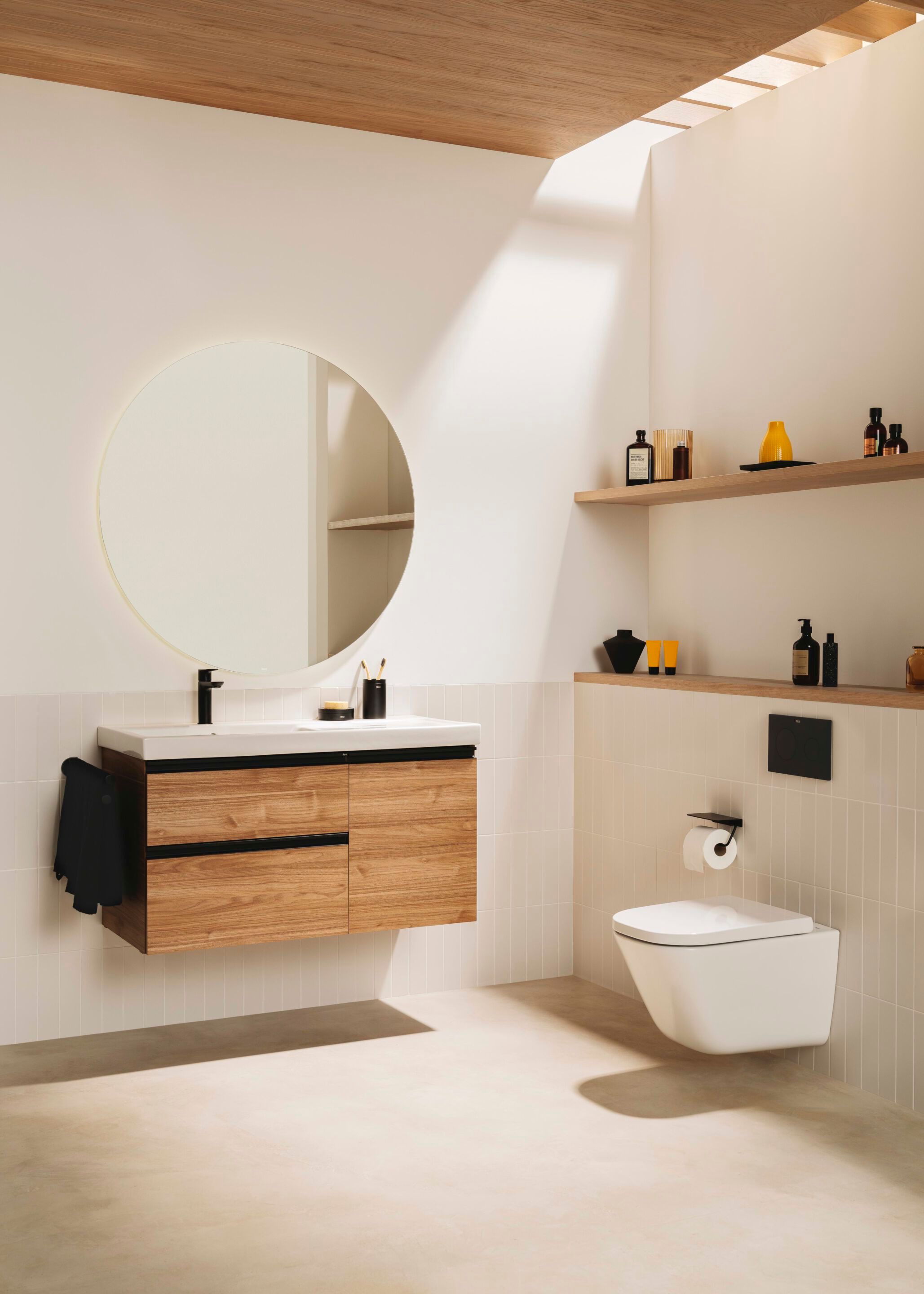 Фарфоровый подвесной прямоугольный умывальник Roca The Gap ARCH-00082132 - Вид №3