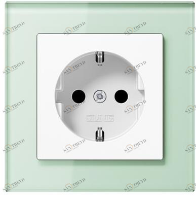JUNG Электрическая розетка в стекле A creation sun-id-1509651