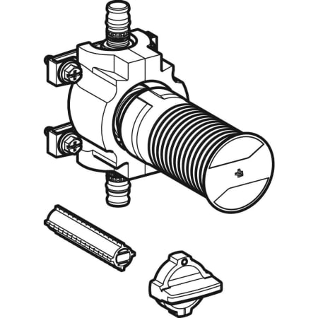 GEBERIT 603.003.00.1 Шаровой кран скрытого монтажа Geberit Mepla с креплением  - Вид №1