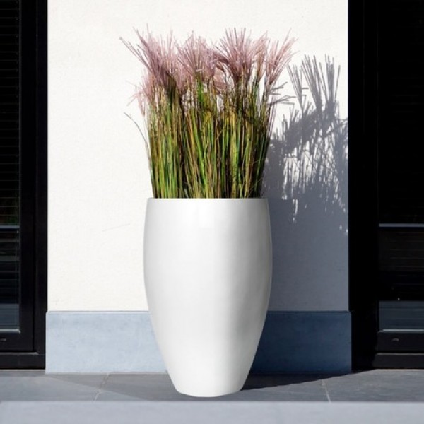 Вазон уличный черный 42х70 см "Белфаст" CAPI EUROPE СОВРЕМЕННЫЙ 081686 Черный  - Вид №1