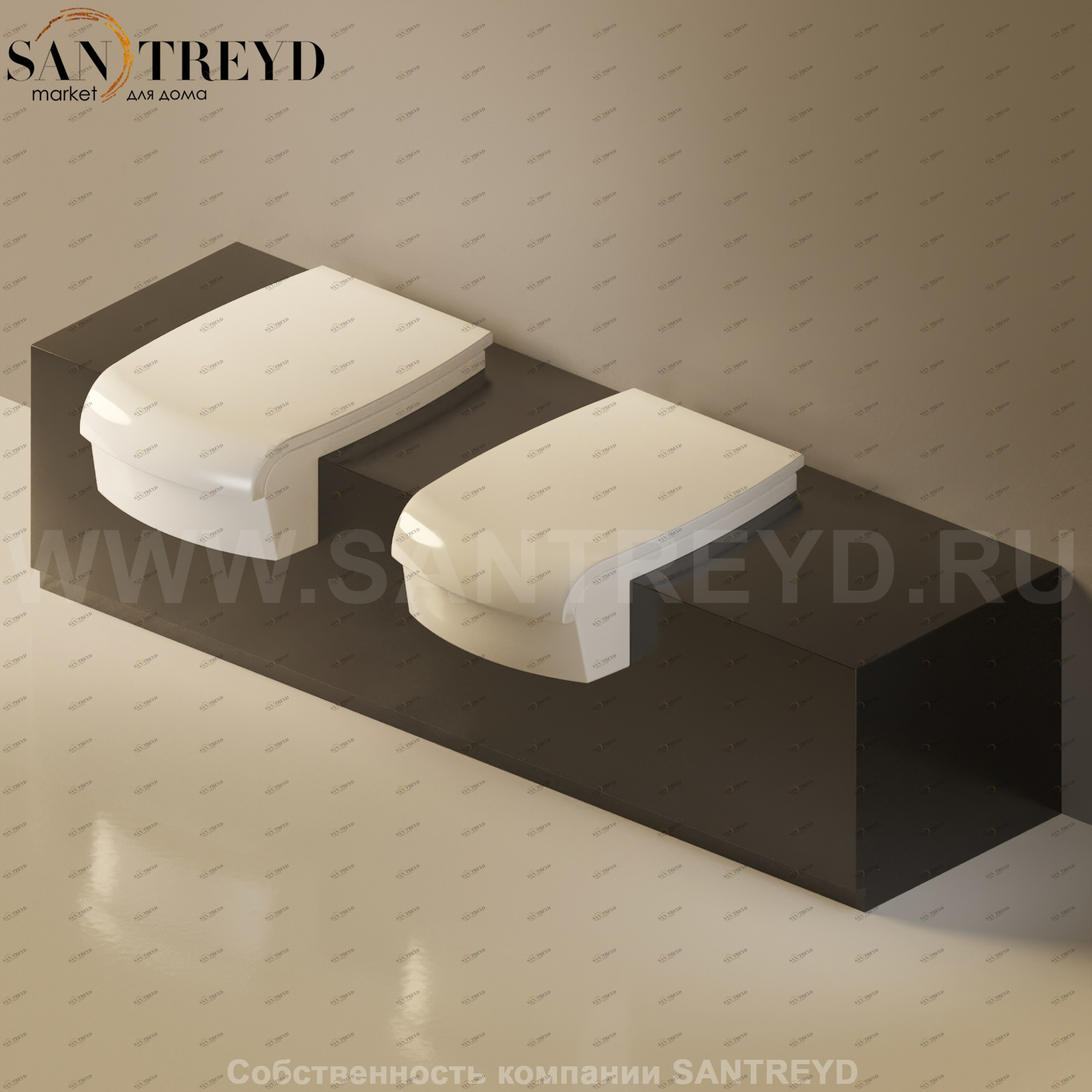 Flaminia UNA Консоль для унитаза и биде от 200 до 240 см черная UNA240WB.9017 Ceramica Flaminia UNA240WB9017