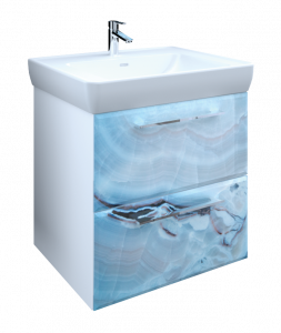 У72754 Тумба Visbaden 60П 2в.я. Blue marble 1 Marka Visbaden