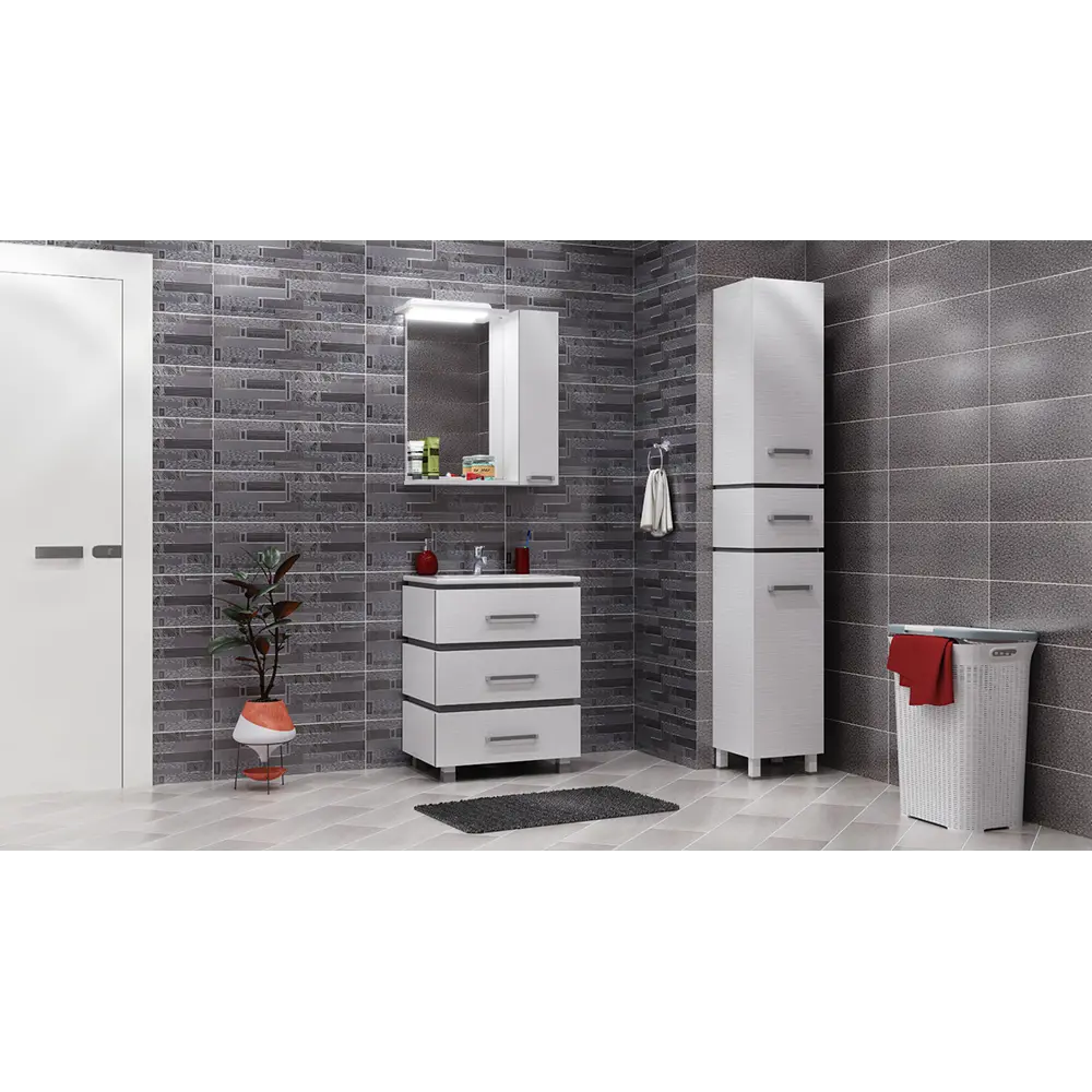Плитка настенная Emigres Chicago Gris 20х60 см 1.44 м² цвет серый 15632641 STLM-2192222 - Вид №5