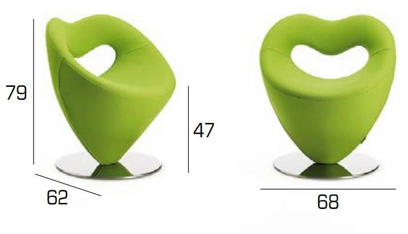 Adrenalina Кресло с тканевой обивкой Lov sun-id-1505097 - Вид №7