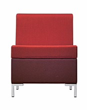 Abaco 750 Модульная система сидений. Сиденье и спинка мягкие. Стальной каркас. Линейный модуль L 60 см. Et al. Abaco