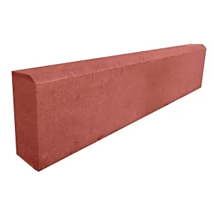 Бордюр 1000x200x80 мм цвет красный 88327584 STLM-2195005