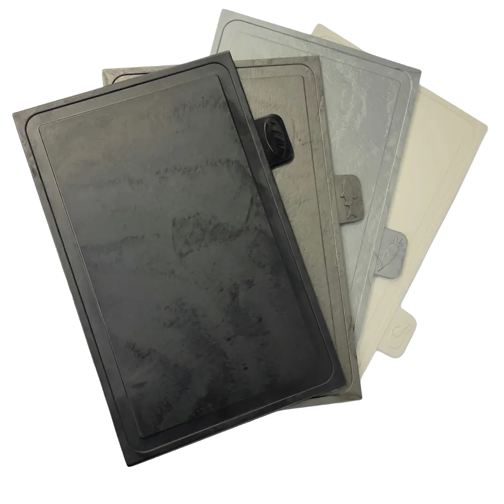 Доска разделочная 22.9x35.3 см полипропилен цвет серо-черный 4 шт Santreyd STLM-2201148 - Вид №1