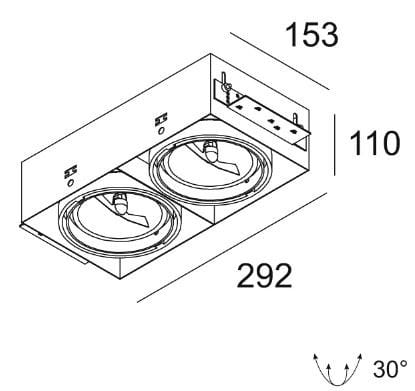 Несколько регулируемых встраиваемых светильников Deltalight Grid In ARCH-00113440 - Вид №14