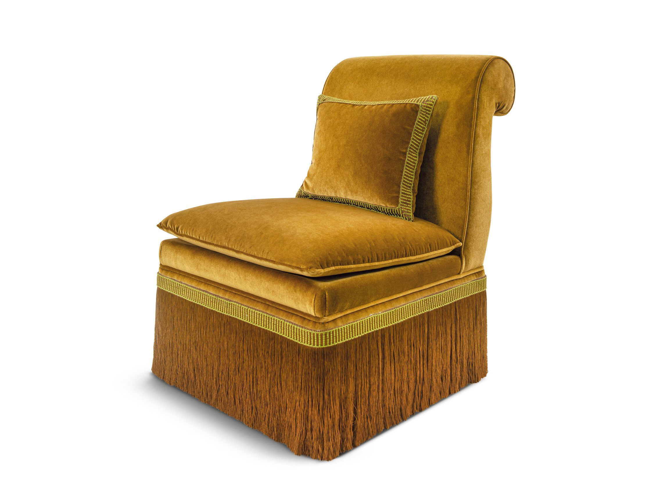 Бархатное кресло с подлокотниками Bellotti Ezio Charming ARCH-00136586