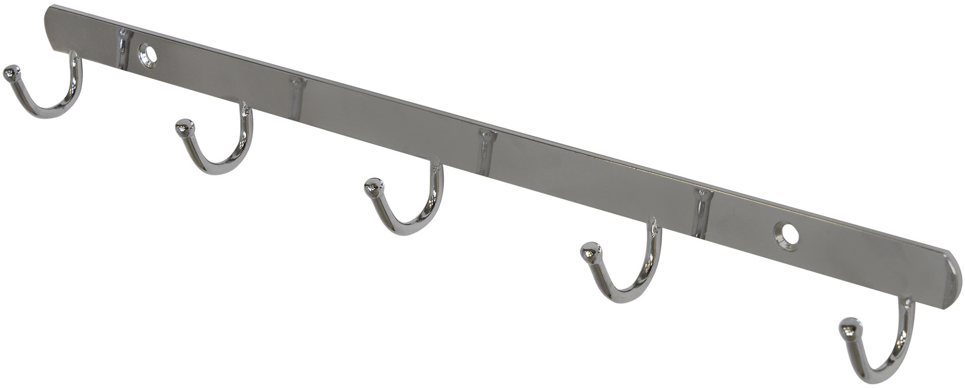 АКВАДЕКОР Настенная планка с 5 крючками для полотенец хром 18178907