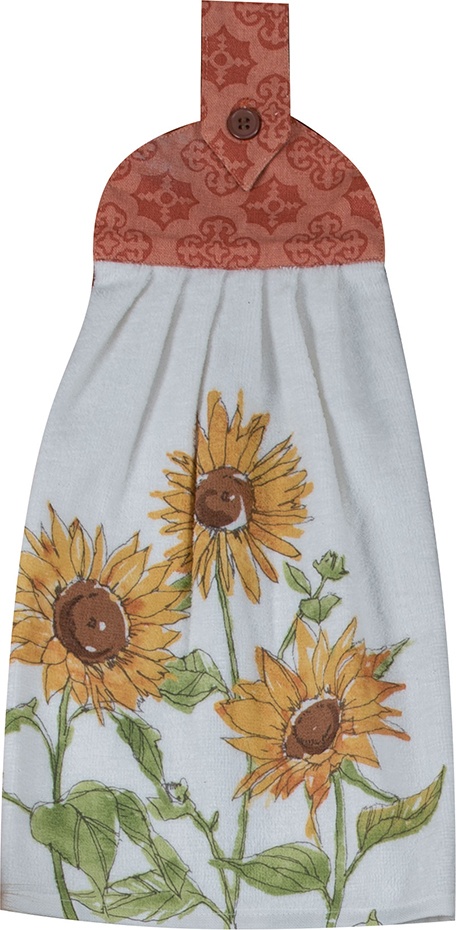 10627993 KAY DEE DESIGNS Полотенце кухонное Kay Dee Designs с держателем "Тосканская элегантность" 23х46см, хлопок Ткань 