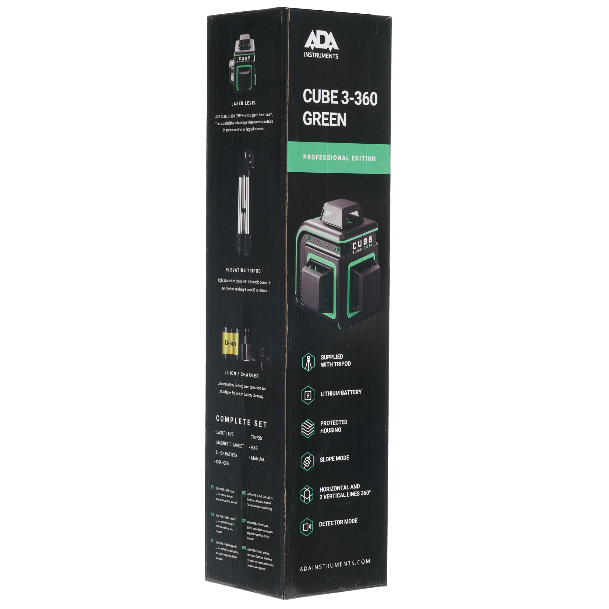 Лазерный нивелир ADA Cube 3-360 Green Professional Edition 8153258 STDN-0076019 - Вид №7