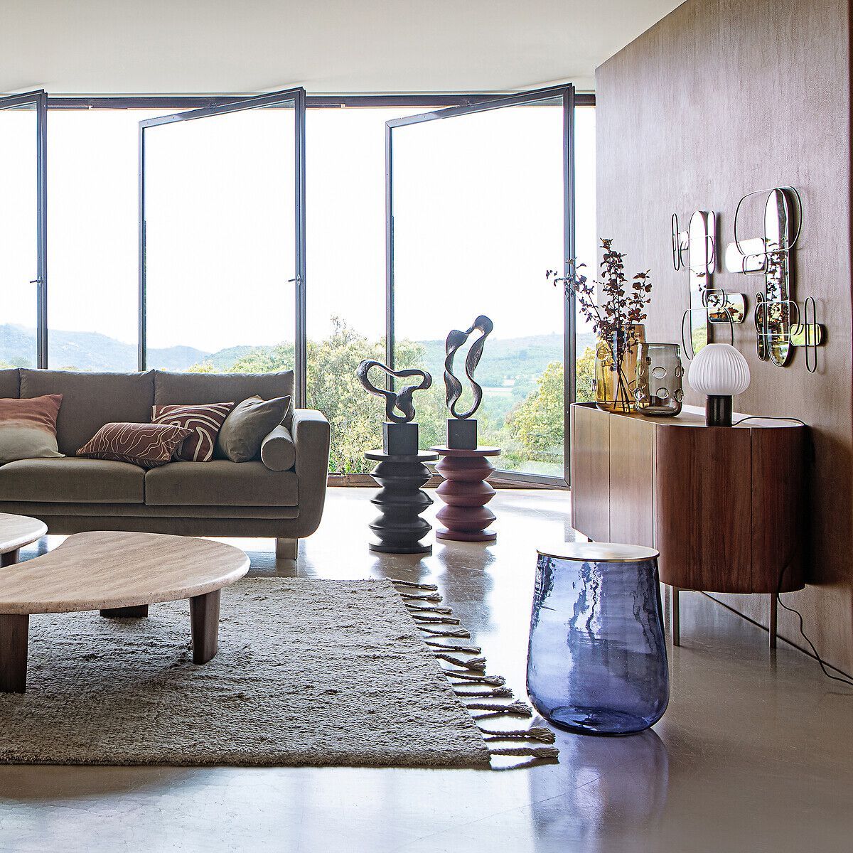 Настольная лампа из мрамора и стекла AMPM CHANYA ARCH-00119980 - Вид №3