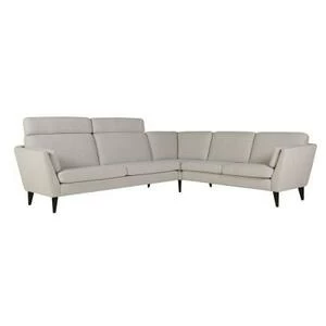 Диван угловой Mynta, правосторонний, серо-бежевый