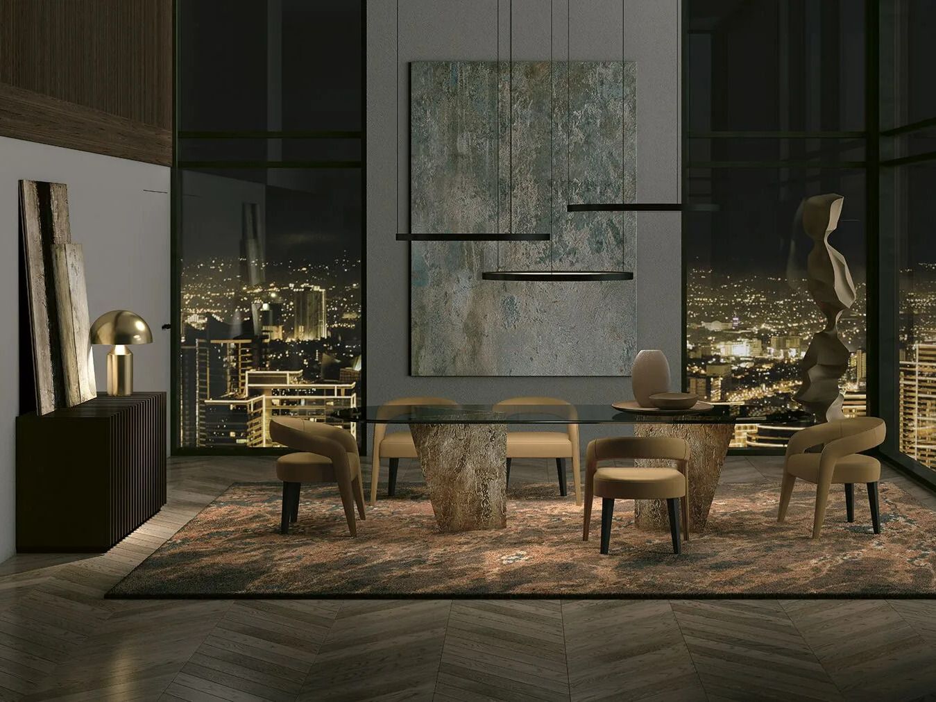 Овальный стол RIVATELIER BACKGAMMON ARCH-00150695 - Вид №1