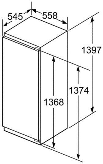 Siemens Встраиваемый холодильник с морозильной камерой класса а ++ Iq700 Ki51fad30  - Вид №7