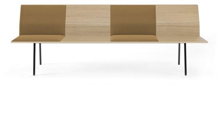 Viccarbe Деревянная скамейка со спинкой  To140/240-ro/at/t  - Вид №10