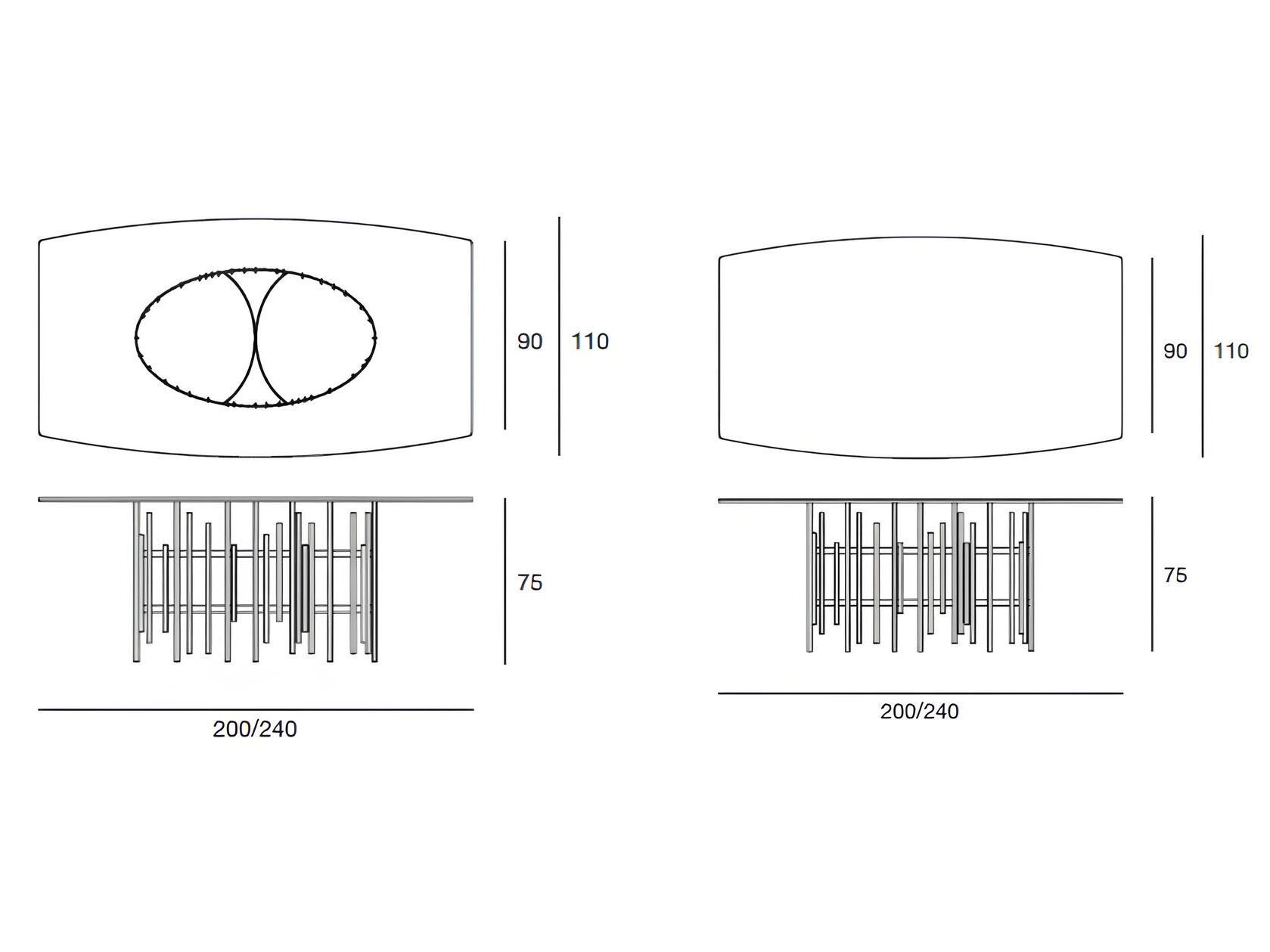 Баррель обеденный стол Pacini & Cappellini ARCH-00114793 - Вид №4
