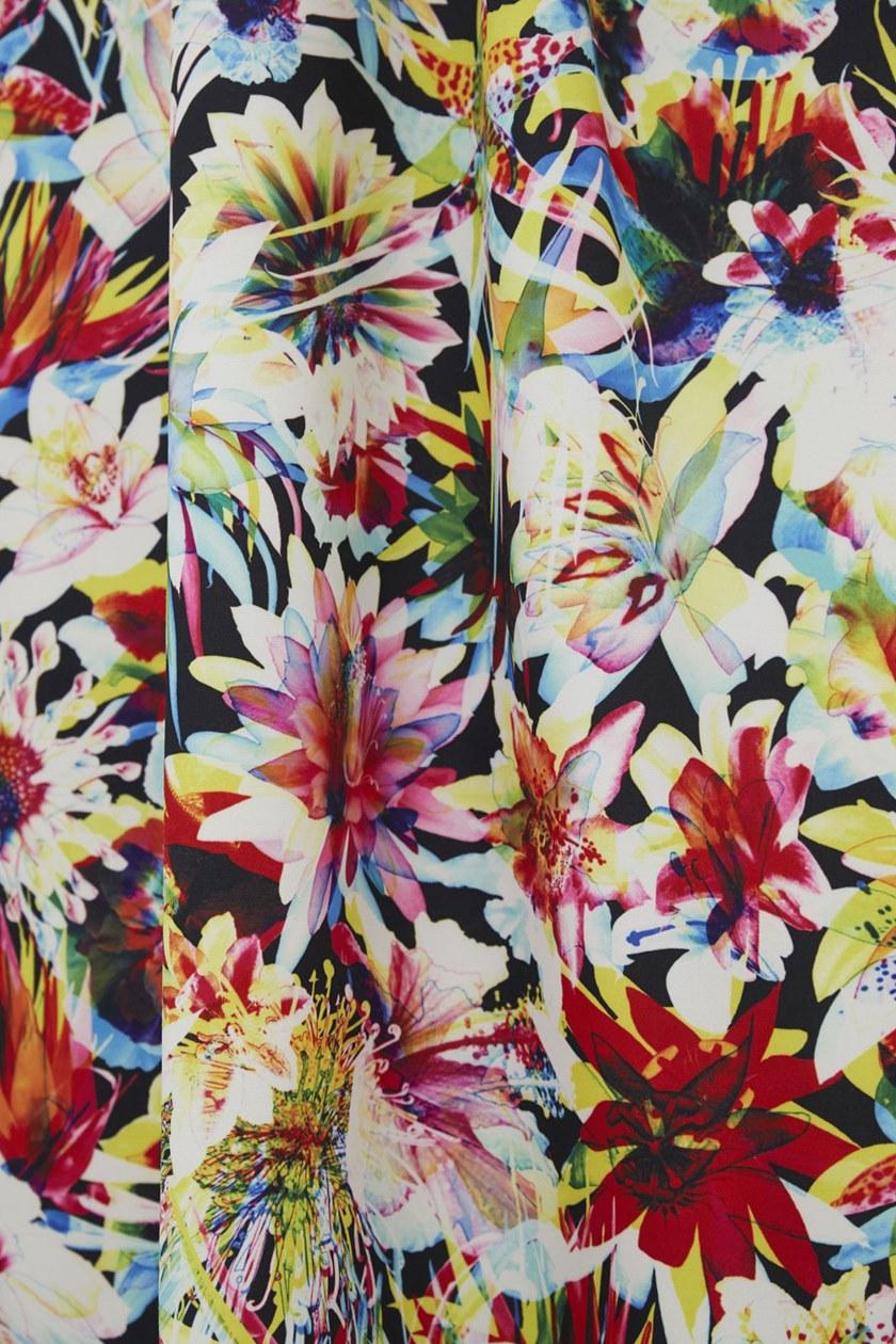 LELIEVRE Ткань из полиэстера с цветочными мотивами Jean paul gaultier - pop rock 3419 - Вид №1